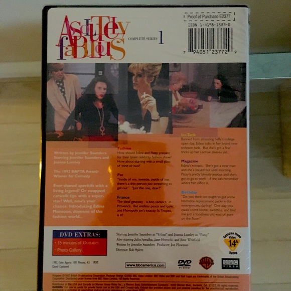 DVDs New! Ab Fab Absolutely Fabulous the series Seasons 1 & 2. Never opened. - Picture 2 of 3